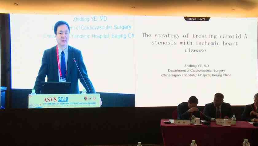 Zhidong YE：The strategy of treating carotid A stenosis with ischemic heart disease
